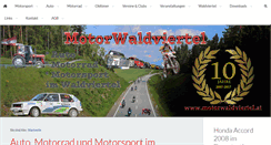 Desktop Screenshot of motorwaldviertel.at